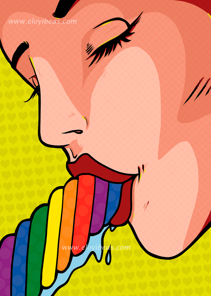 CÓMEME EL PIRULO (SABOR GAY) (PRINT A6 11X15 CM)